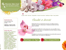 Tablet Screenshot of fleuristerivesud.com
